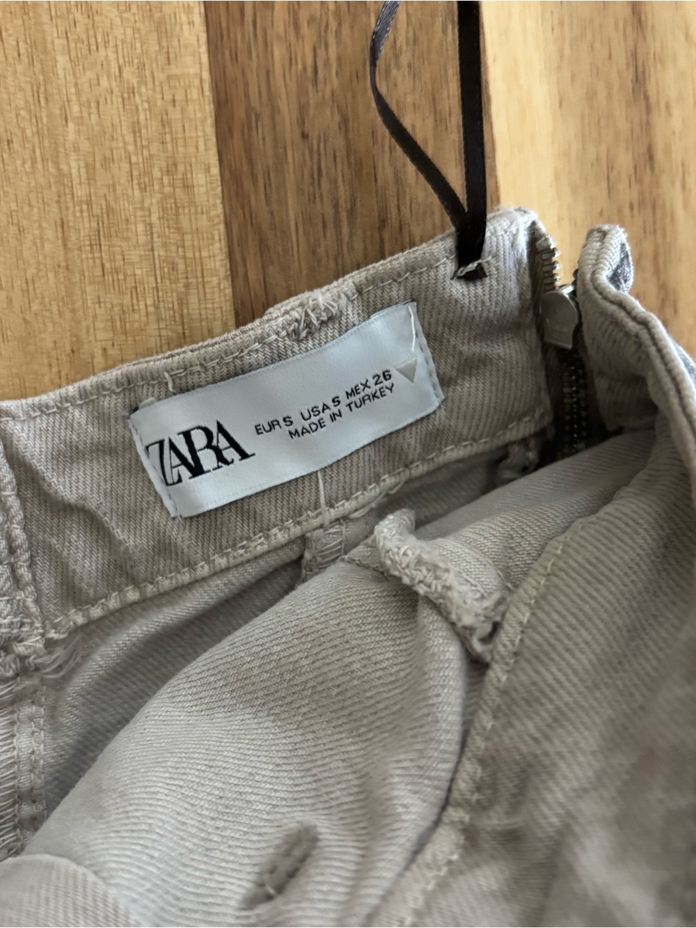 NWT ZARA Denim Tube Top - Picture 6 of 8